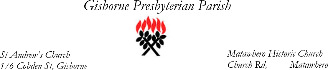 Gisborne Presbyterian Parish