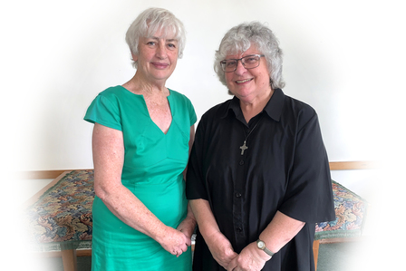 Catherine, Musical Director with Rev Mary Petersen